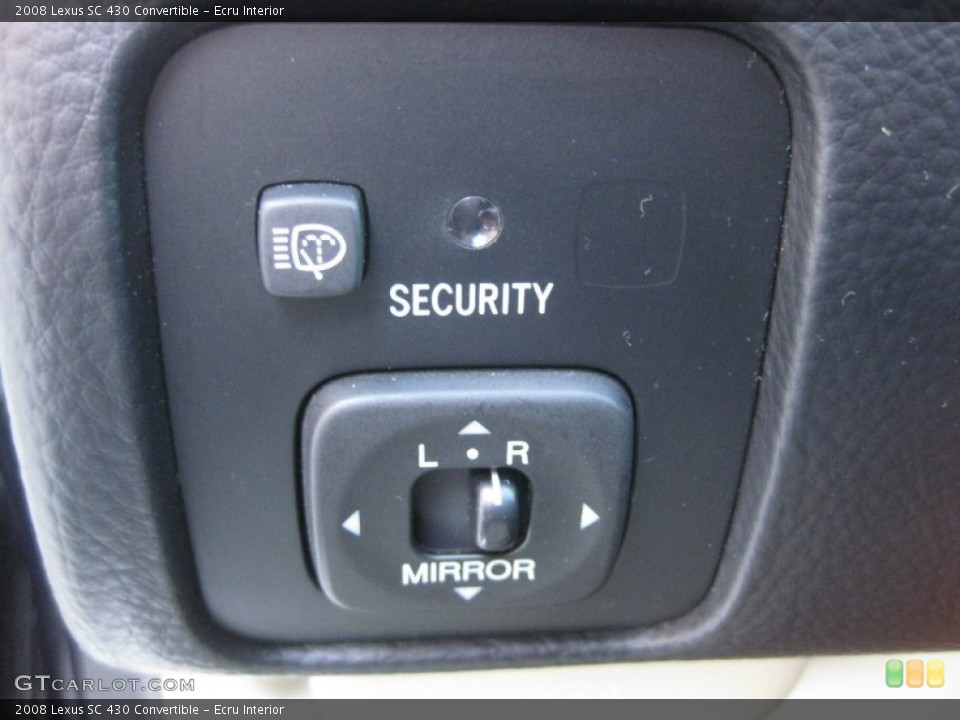 Ecru Interior Controls for the 2008 Lexus SC 430 Convertible #55883377