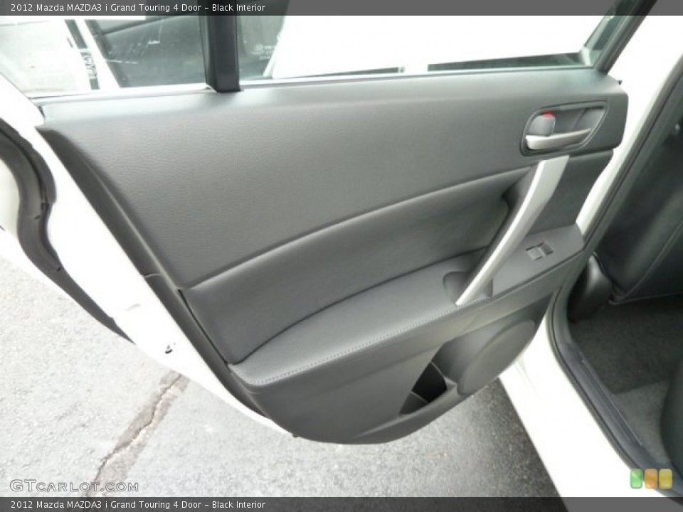 Black Interior Door Panel for the 2012 Mazda MAZDA3 i Grand Touring 4 Door #55885097