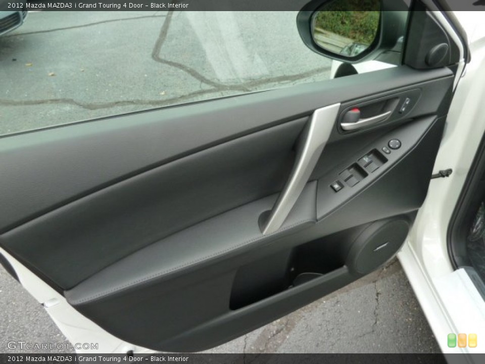 Black Interior Door Panel for the 2012 Mazda MAZDA3 i Grand Touring 4 Door #55885105