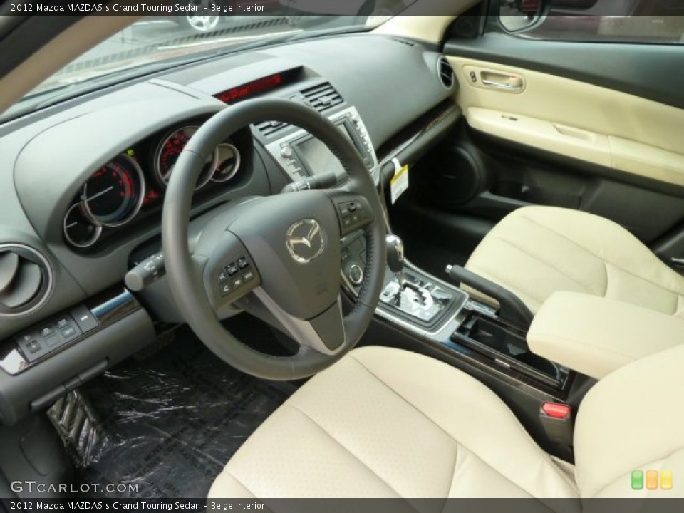 Beige Interior Photo for the 2012 Mazda MAZDA6 s Grand Touring Sedan #55885445
