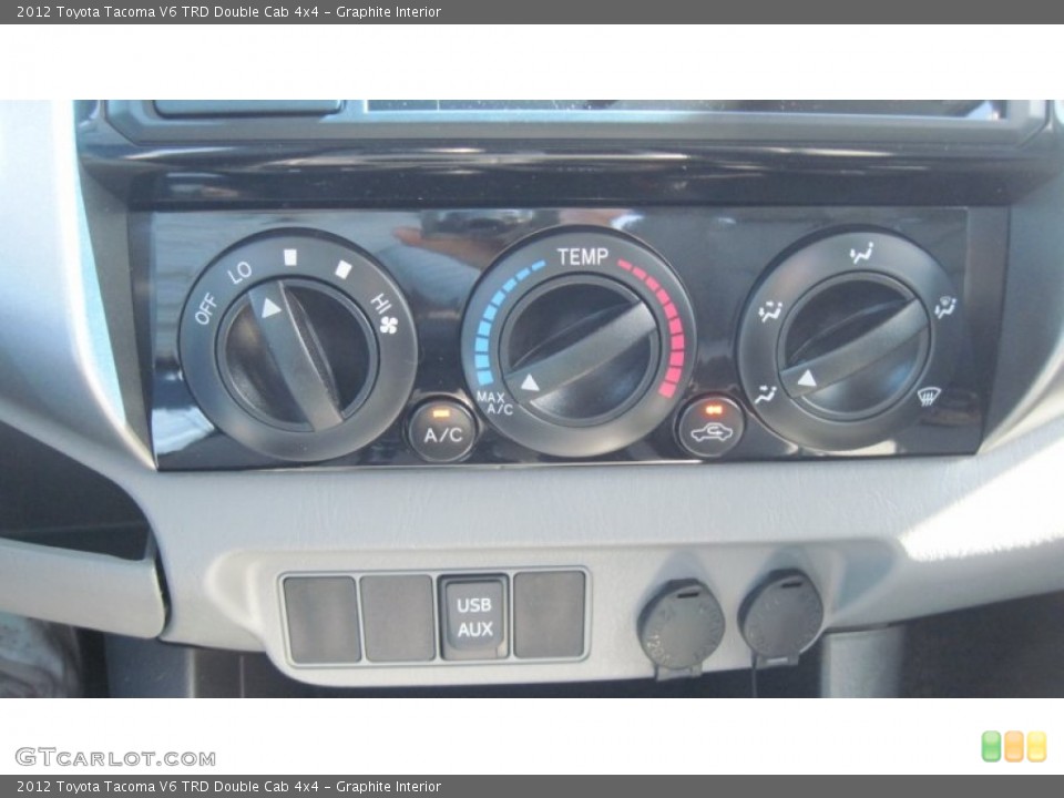 Graphite Interior Controls for the 2012 Toyota Tacoma V6 TRD Double Cab 4x4 #55886941