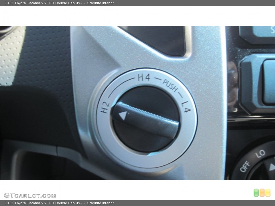 Graphite Interior Controls for the 2012 Toyota Tacoma V6 TRD Double Cab 4x4 #55886950