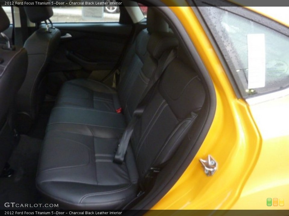 Charcoal Black Leather Interior Photo for the 2012 Ford Focus Titanium 5-Door #55889377