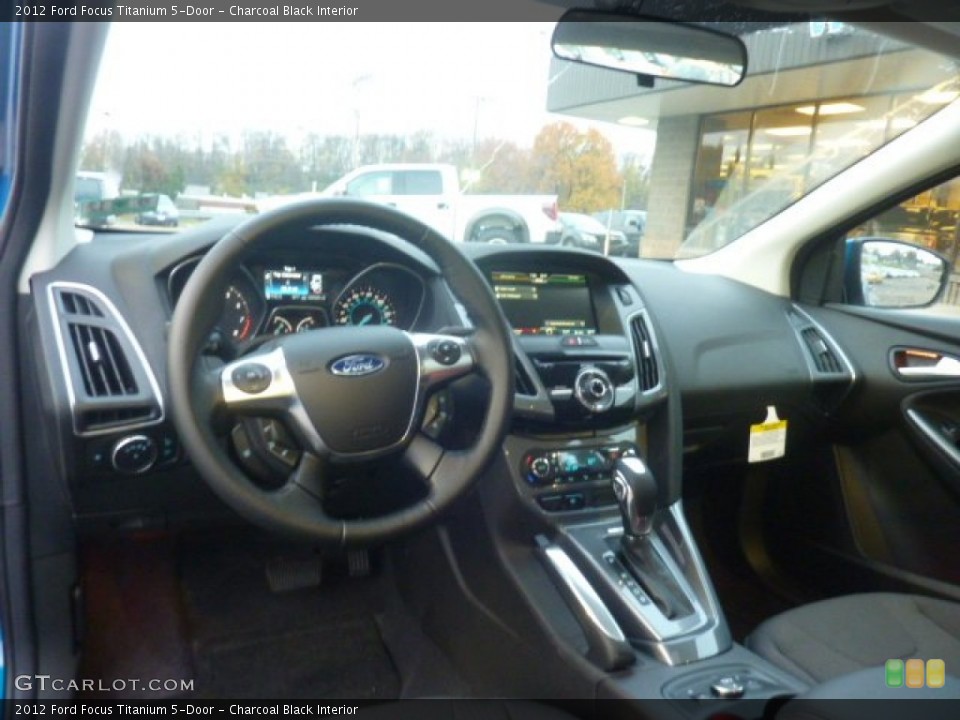 Charcoal Black Interior Dashboard for the 2012 Ford Focus Titanium 5-Door #55889543