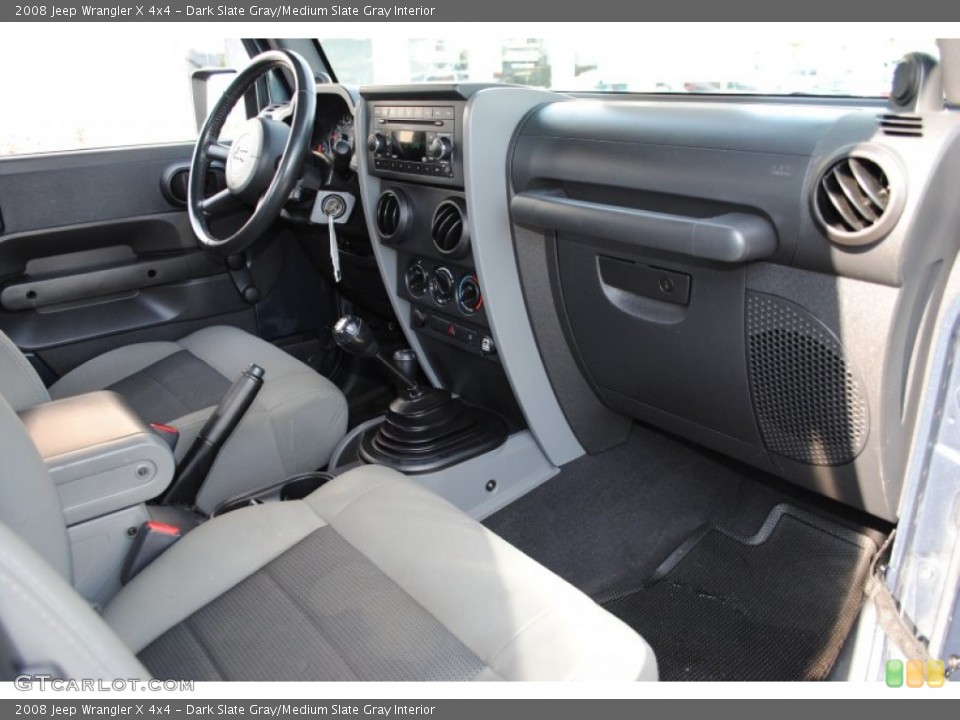 Dark Slate Gray/Medium Slate Gray Interior Dashboard for the 2008 Jeep Wrangler X 4x4 #55890067