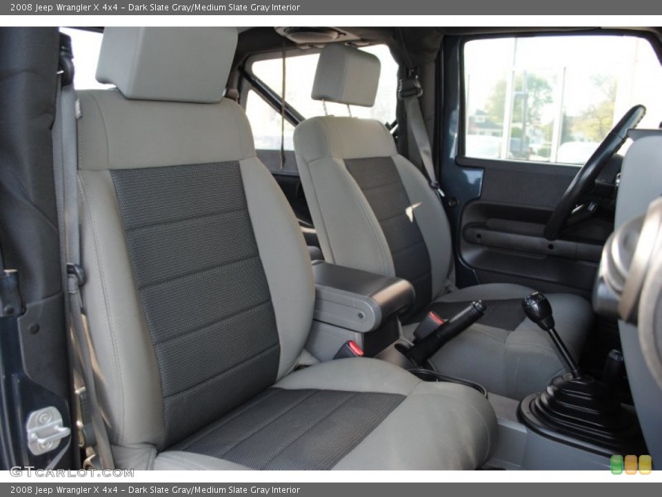 Dark Slate Gray/Medium Slate Gray Interior Photo for the 2008 Jeep Wrangler X 4x4 #55890073