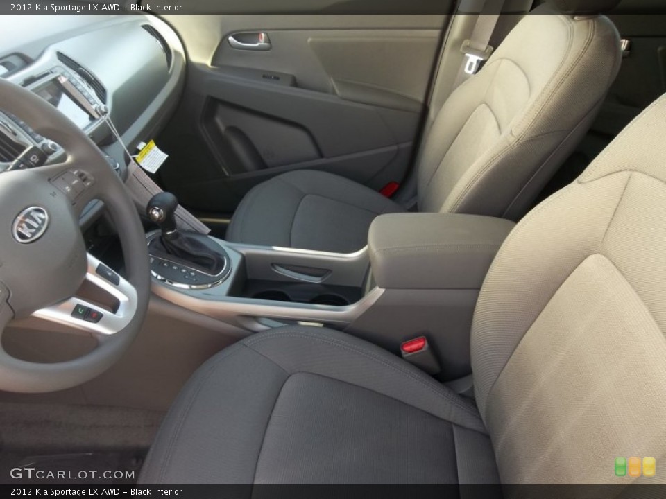 Black Interior Photo for the 2012 Kia Sportage LX AWD #55890220