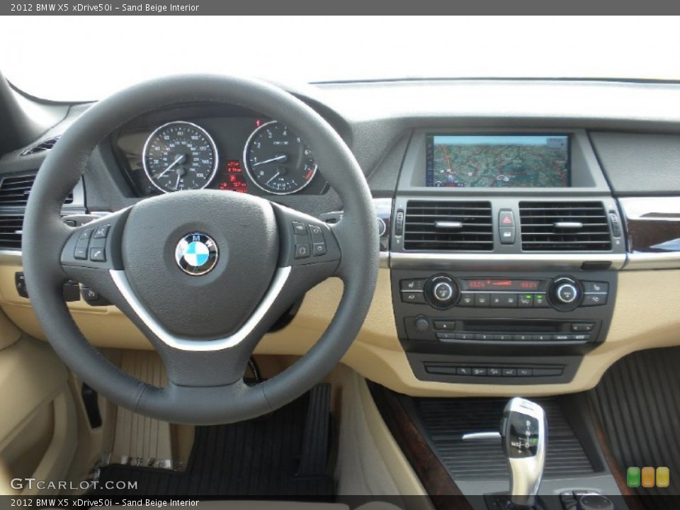 Sand Beige Interior Dashboard for the 2012 BMW X5 xDrive50i #55890694