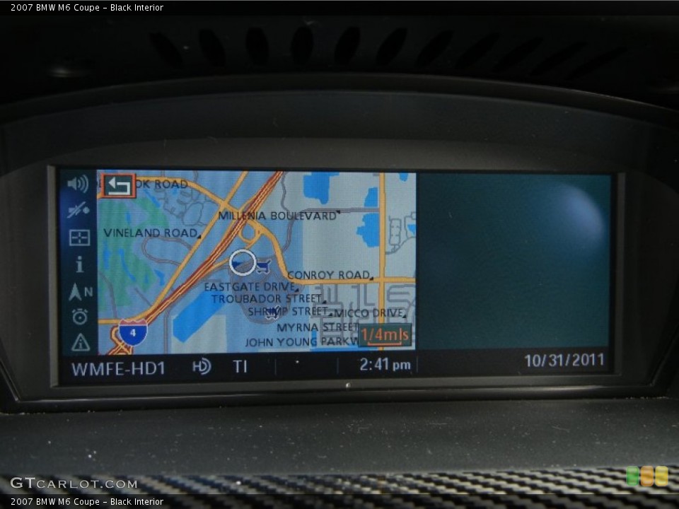 Black Interior Navigation for the 2007 BMW M6 Coupe #55890785
