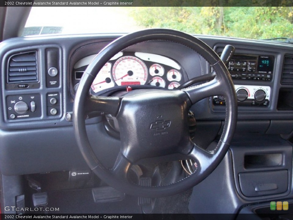 Graphite Interior Steering Wheel for the 2002 Chevrolet Avalanche  #55891660