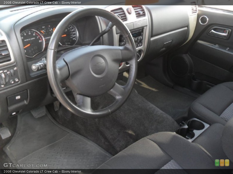 Ebony Interior Prime Interior for the 2008 Chevrolet Colorado LT Crew Cab #55892770