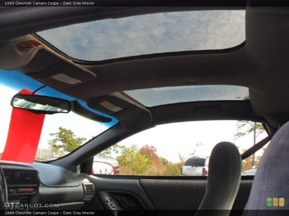 Dark Gray Interior Sunroof for the 1999 Chevrolet Camaro Coupe #55893058