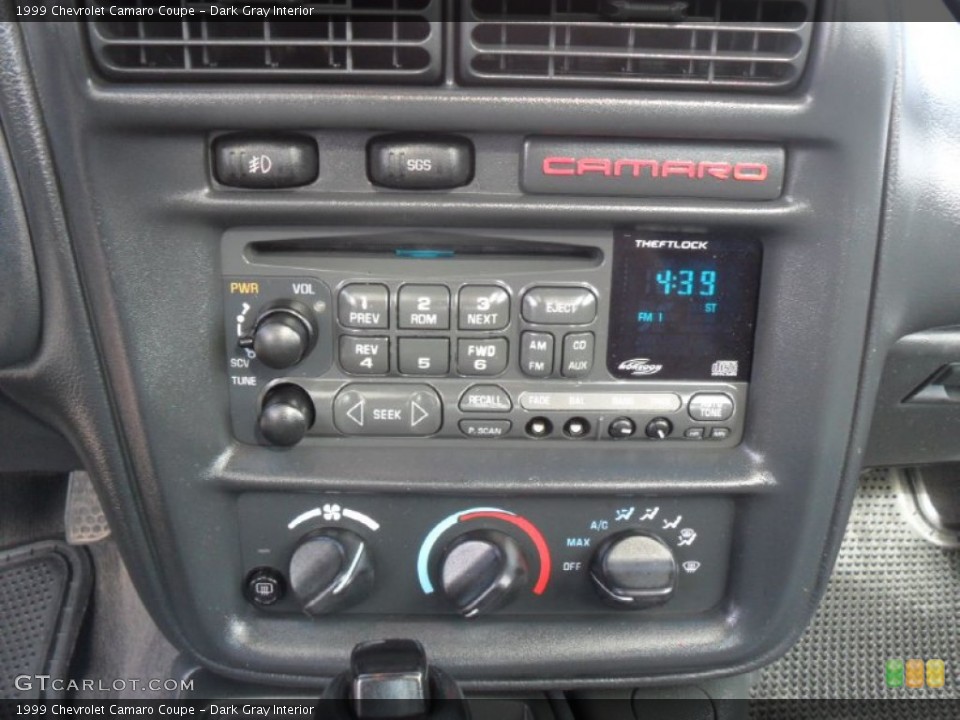 Dark Gray Interior Audio System for the 1999 Chevrolet Camaro Coupe #55893067