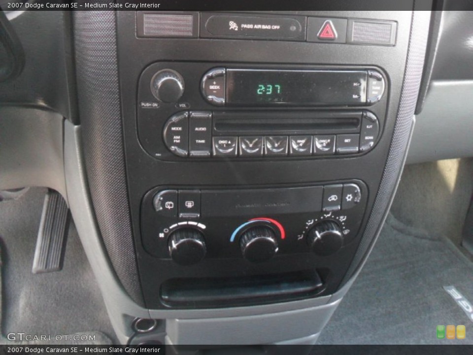 Medium Slate Gray Interior Controls for the 2007 Dodge Caravan SE #55893499