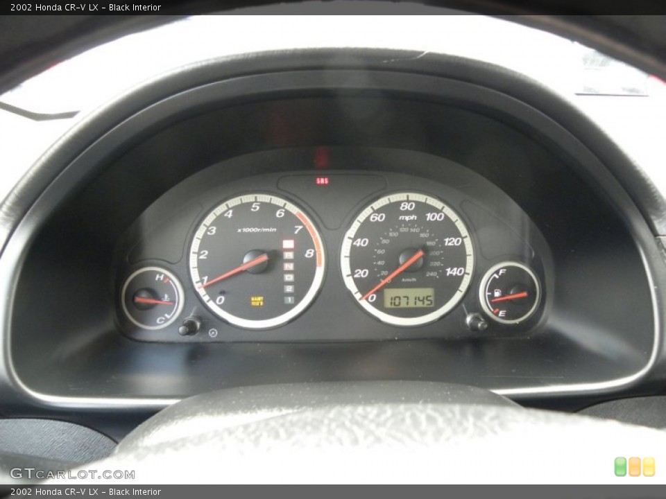 Black Interior Gauges for the 2002 Honda CR-V LX #55893721
