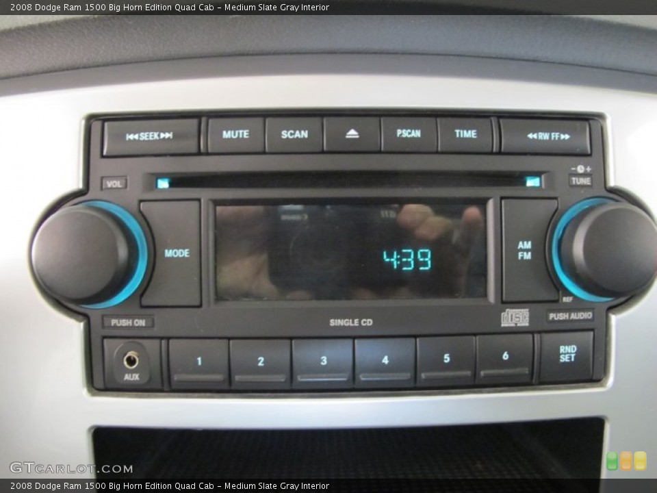 Medium Slate Gray Interior Audio System for the 2008 Dodge Ram 1500 Big Horn Edition Quad Cab #55894714