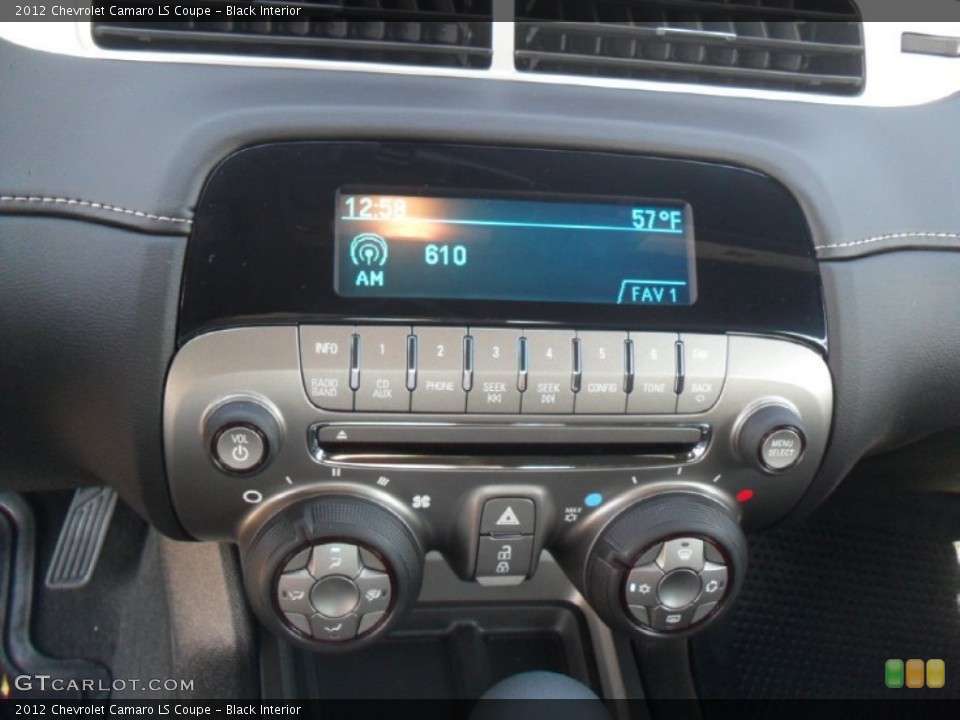 Black Interior Audio System for the 2012 Chevrolet Camaro LS Coupe #55894825