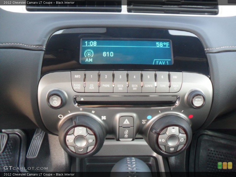 Black Interior Audio System for the 2012 Chevrolet Camaro LT Coupe #55895026