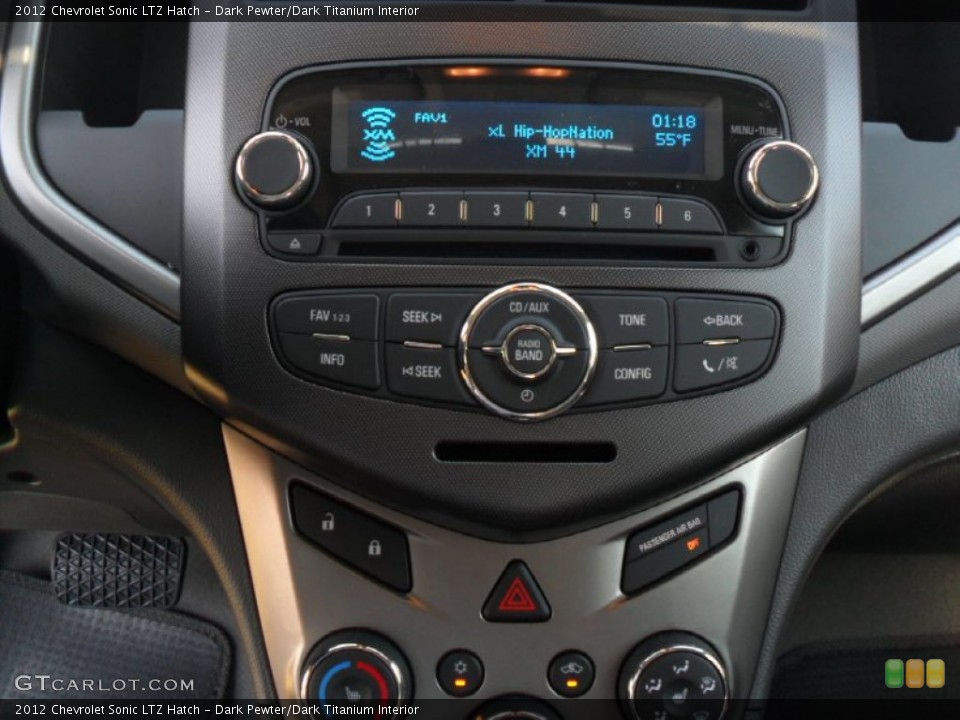 Dark Pewter/Dark Titanium Interior Controls for the 2012 Chevrolet Sonic LTZ Hatch #55895209