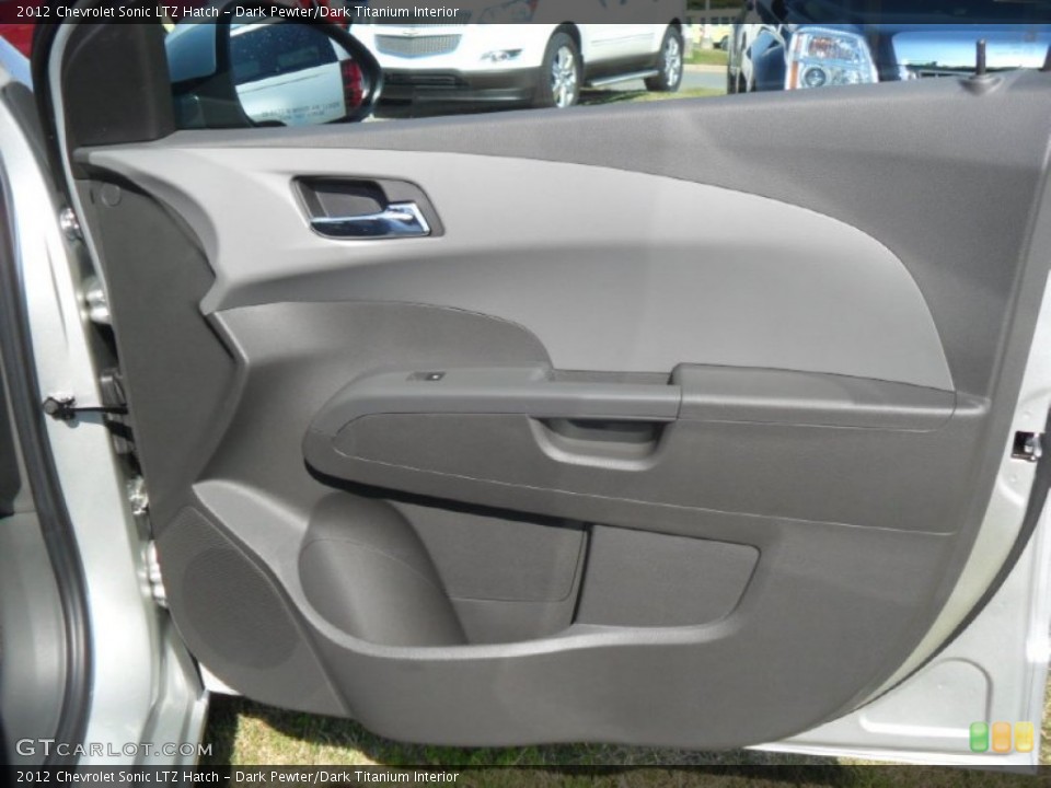 Dark Pewter/Dark Titanium Interior Door Panel for the 2012 Chevrolet Sonic LTZ Hatch #55895299