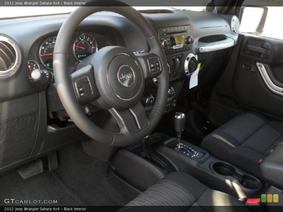 Black Interior Prime Interior for the 2012 Jeep Wrangler Sahara 4x4 #55897687