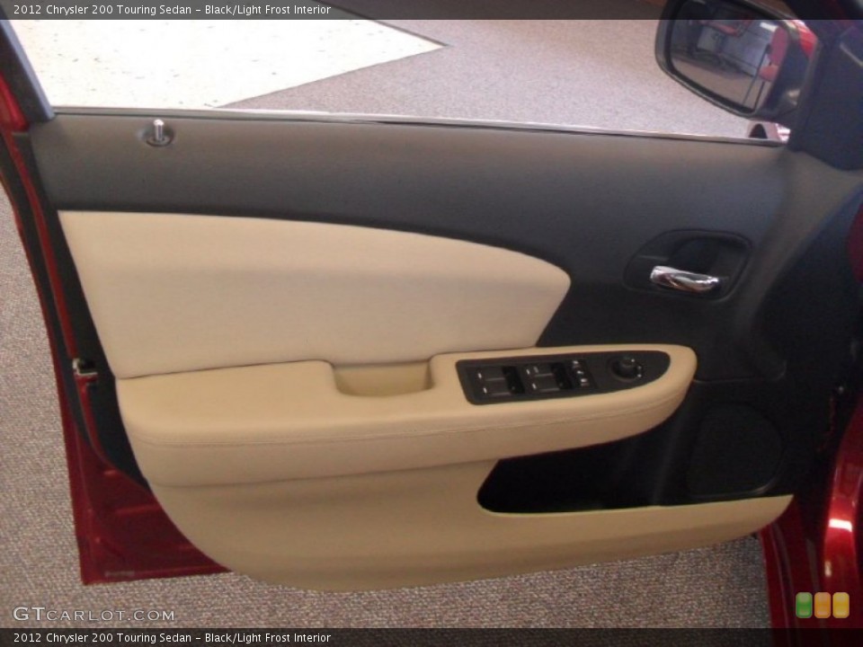 Black/Light Frost Interior Door Panel for the 2012 Chrysler 200 Touring Sedan #55897741