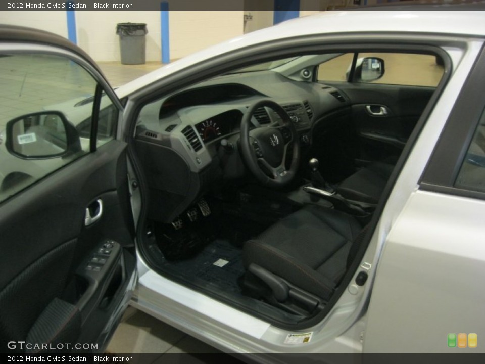 Black Interior Photo for the 2012 Honda Civic Si Sedan #55897969