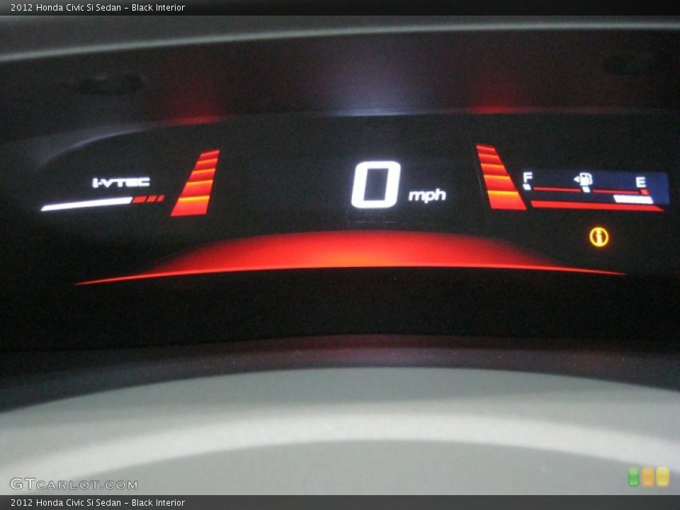 Black Interior Gauges for the 2012 Honda Civic Si Sedan #55898029