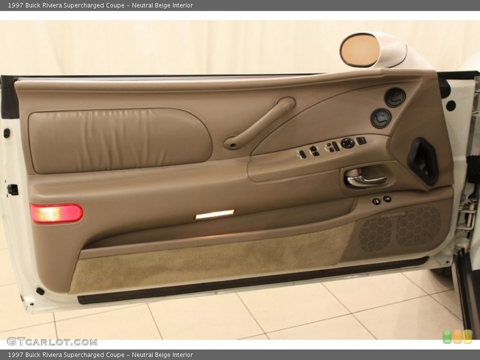 Neutral Beige Interior Door Panel for the 1997 Buick Riviera Supercharged Coupe #55898575