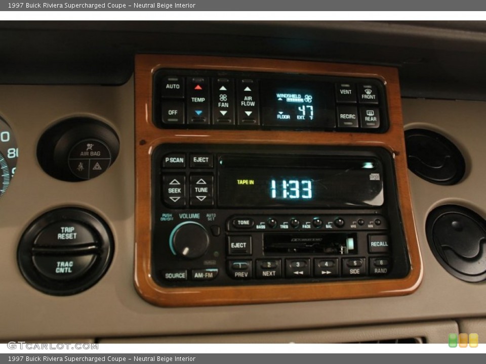 Neutral Beige Interior Controls for the 1997 Buick Riviera Supercharged Coupe #55898611
