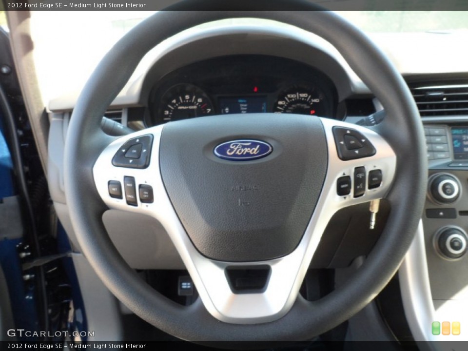 Medium Light Stone Interior Steering Wheel for the 2012 Ford Edge SE #55899685