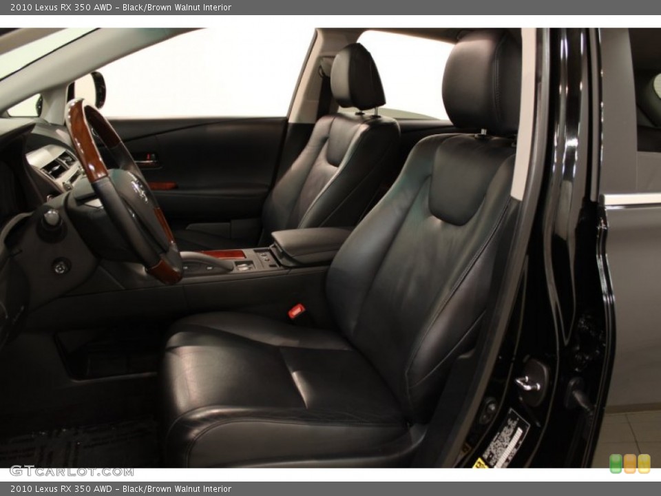 Black/Brown Walnut Interior Photo for the 2010 Lexus RX 350 AWD #55899865