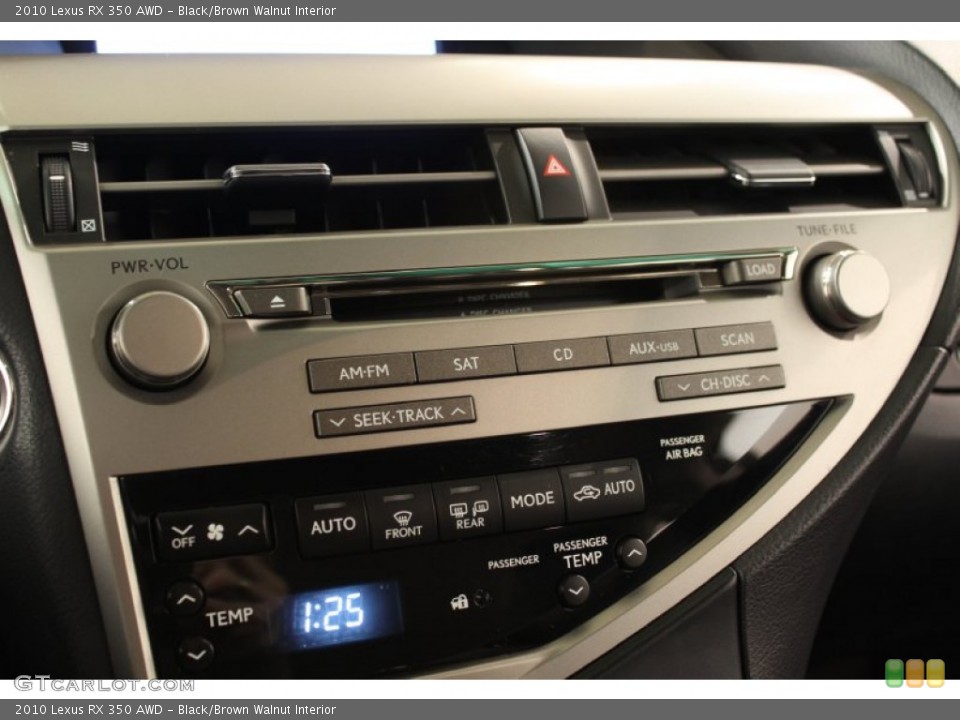 Black/Brown Walnut Interior Controls for the 2010 Lexus RX 350 AWD #55899928
