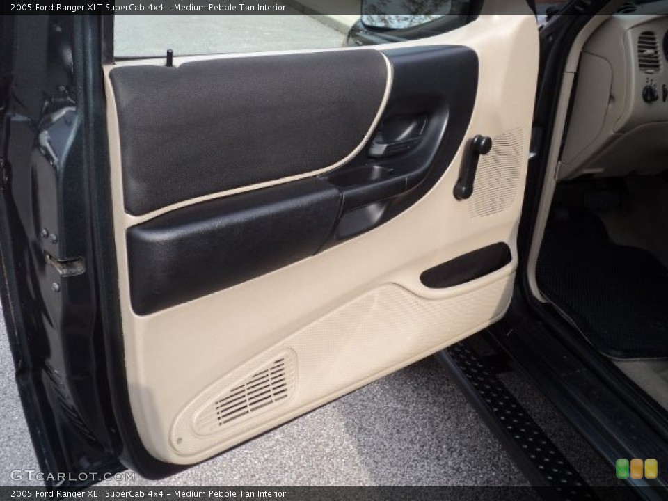 Medium Pebble Tan Interior Door Panel for the 2005 Ford Ranger XLT SuperCab 4x4 #55900519