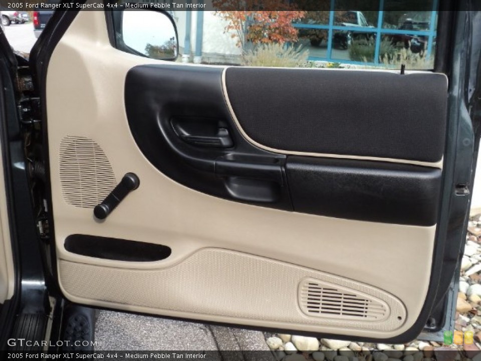 Medium Pebble Tan Interior Door Panel for the 2005 Ford Ranger XLT SuperCab 4x4 #55900552