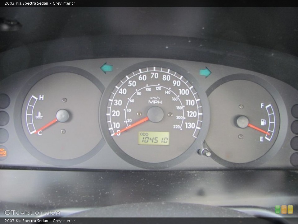 Grey Interior Gauges for the 2003 Kia Spectra Sedan #55902310