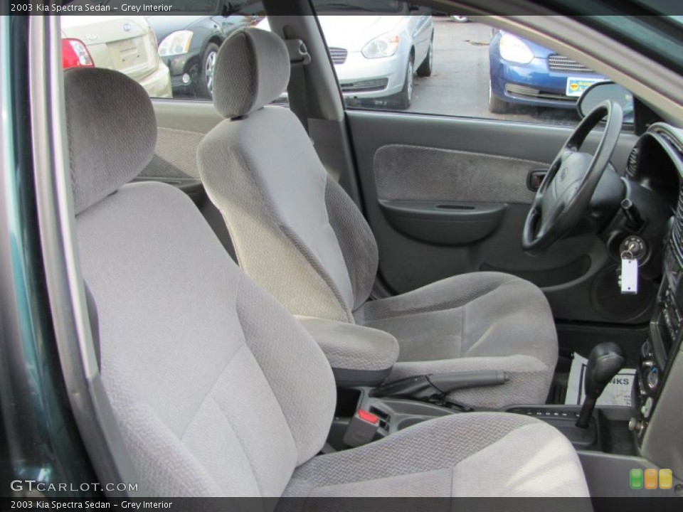 Grey 2003 Kia Spectra Interiors