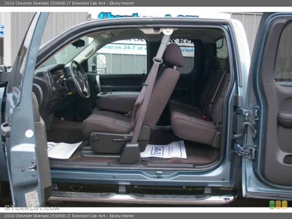 Ebony Interior Photo for the 2010 Chevrolet Silverado 2500HD LT Extended Cab 4x4 #55903837