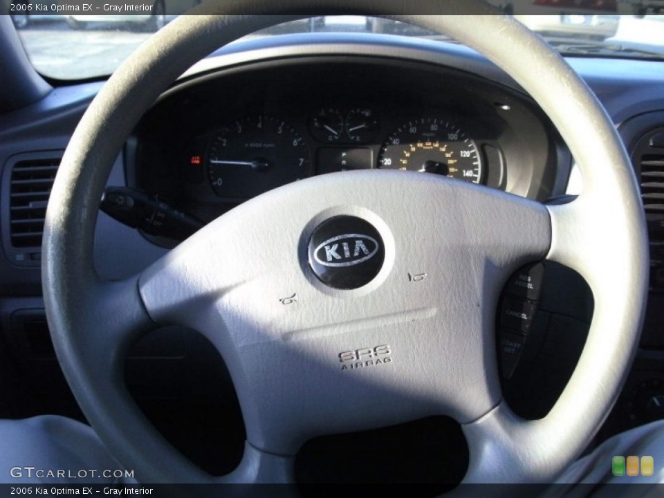 Gray Interior Steering Wheel for the 2006 Kia Optima EX #55904539