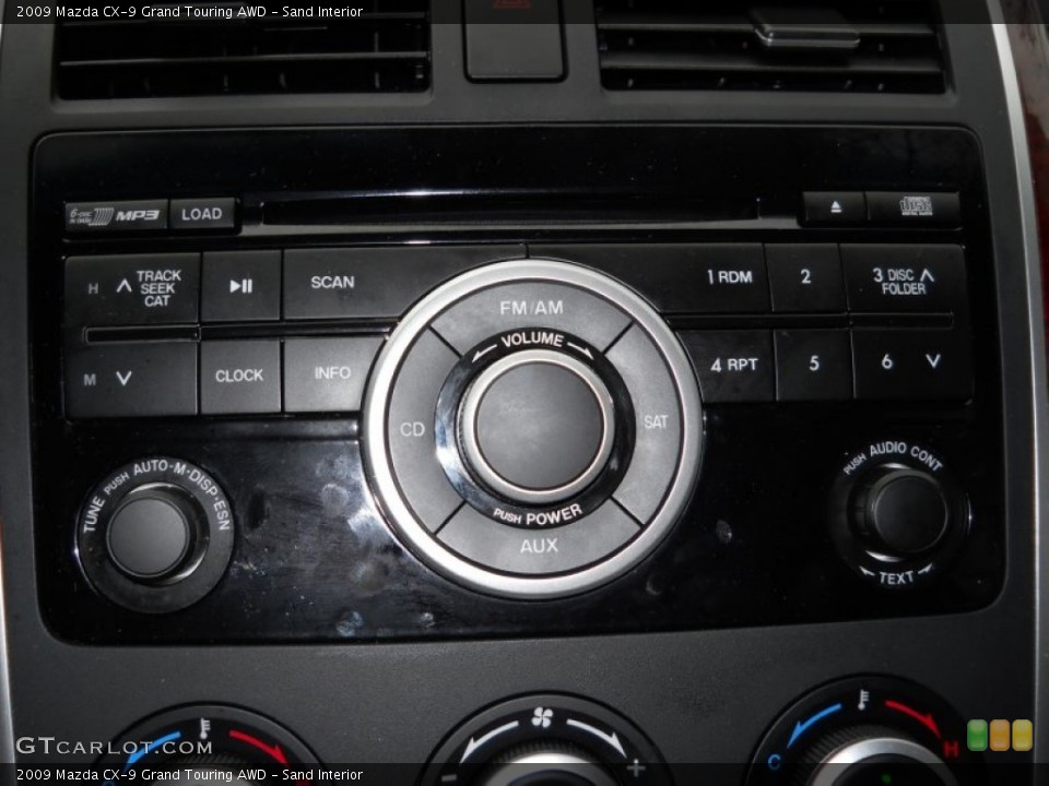 Sand Interior Controls for the 2009 Mazda CX-9 Grand Touring AWD #55904893