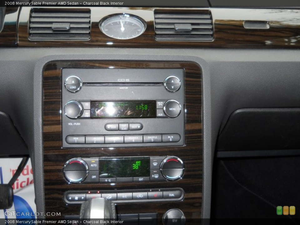 Charcoal Black Interior Dashboard for the 2008 Mercury Sable Premier AWD Sedan #55905157