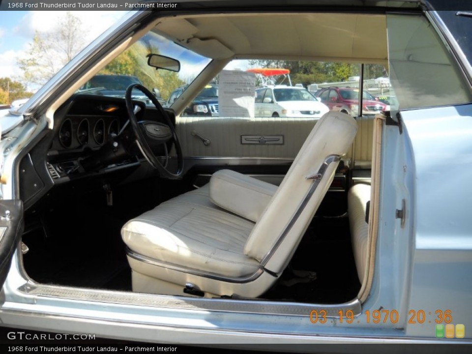 Parchment Interior Photo for the 1968 Ford Thunderbird Tudor Landau #55905289