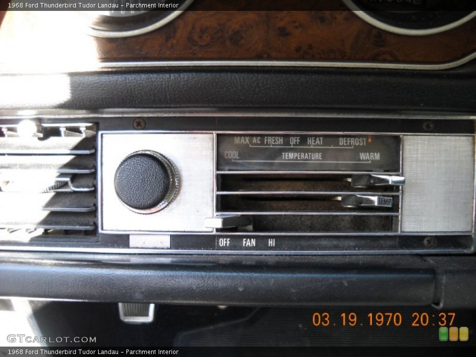 Parchment Interior Controls for the 1968 Ford Thunderbird Tudor Landau #55905310