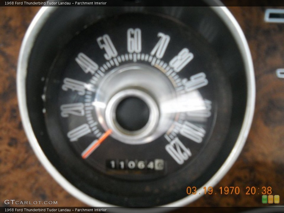 Parchment Interior Gauges for the 1968 Ford Thunderbird Tudor Landau #55905325