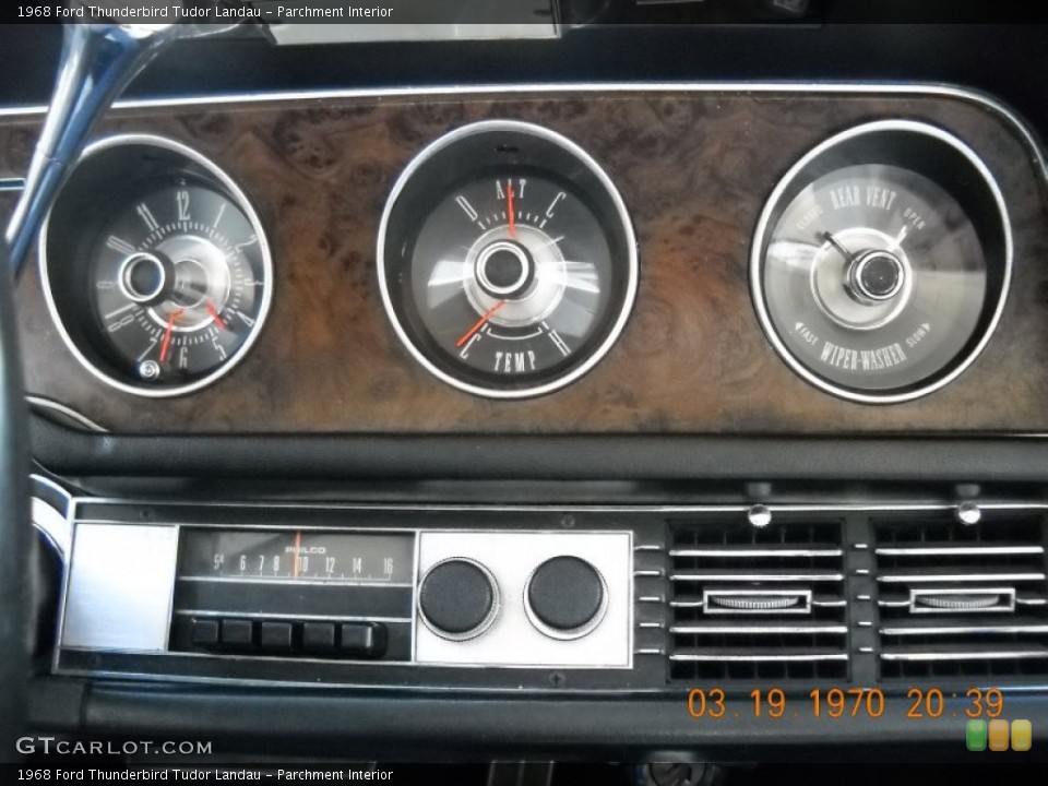 Parchment Interior Gauges for the 1968 Ford Thunderbird Tudor Landau #55905331