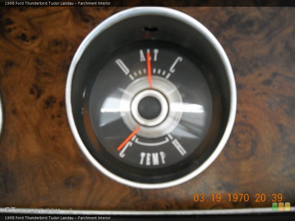 Parchment Interior Gauges for the 1968 Ford Thunderbird Tudor Landau #55905334