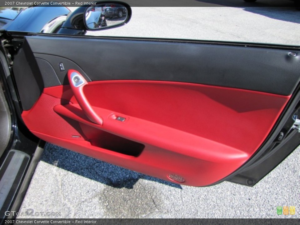 Red Interior Door Panel for the 2007 Chevrolet Corvette Convertible #55906848