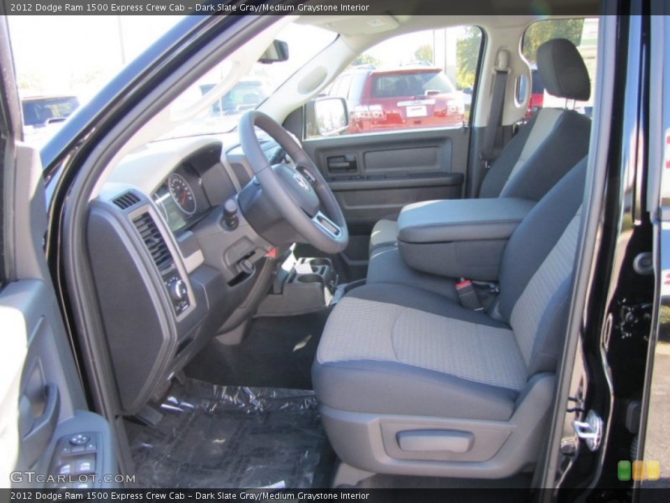 Dark Slate Gray/Medium Graystone Interior Photo for the 2012 Dodge Ram 1500 Express Crew Cab #55907913