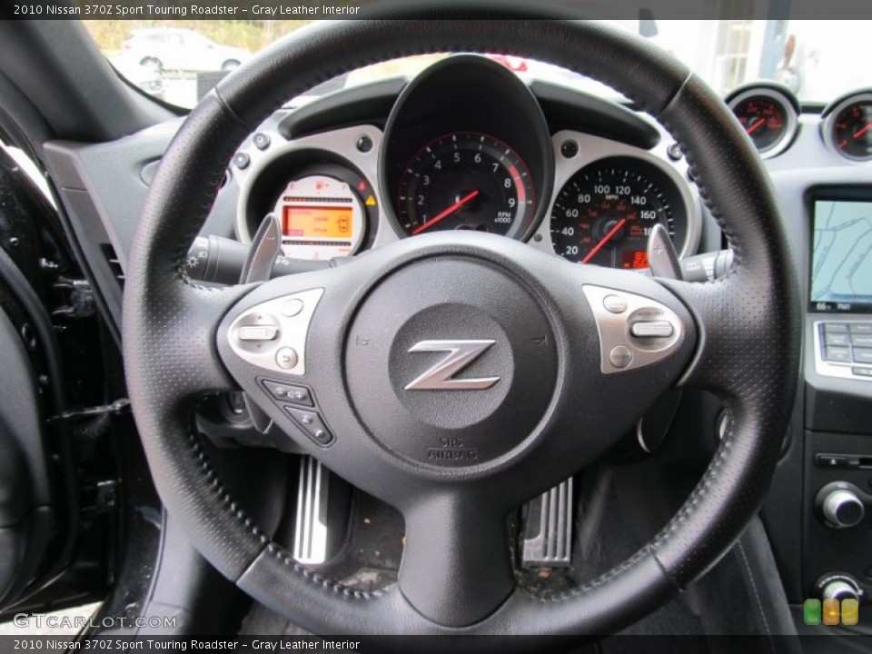 Gray Leather Interior Steering Wheel for the 2010 Nissan 370Z Sport Touring Roadster #55908240