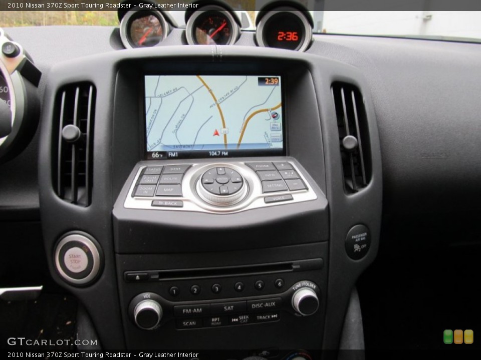 Gray Leather Interior Navigation for the 2010 Nissan 370Z Sport Touring Roadster #55908258